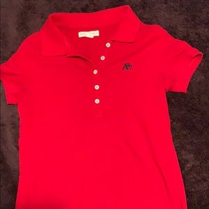 AEROPOSTALE red collar shirt